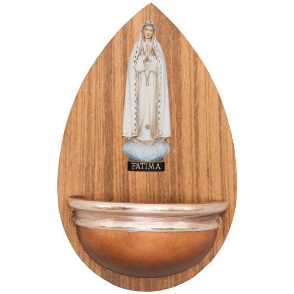 Aquasantiera con Madonna di Fatimá - colorato