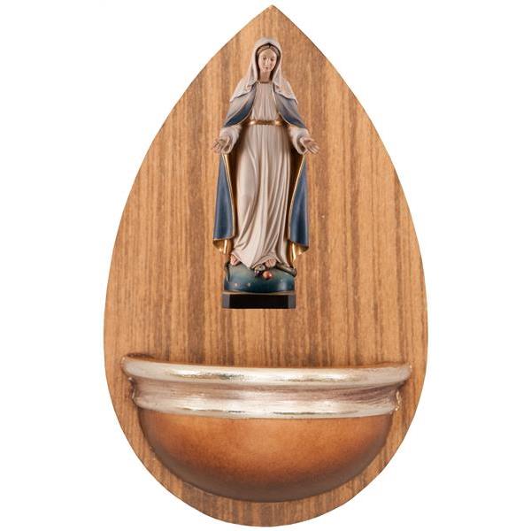 Aquasantiera con Madonna Immaculata - colorato