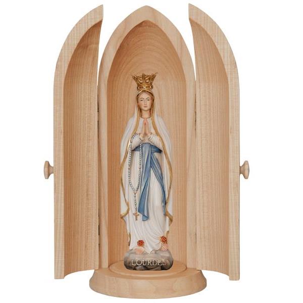 Nicchia con Madonna di Lourdes - colorato