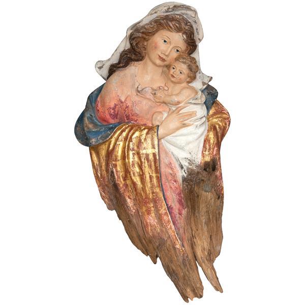 Basso Rilievo di Madonna in radice - oro zecchino