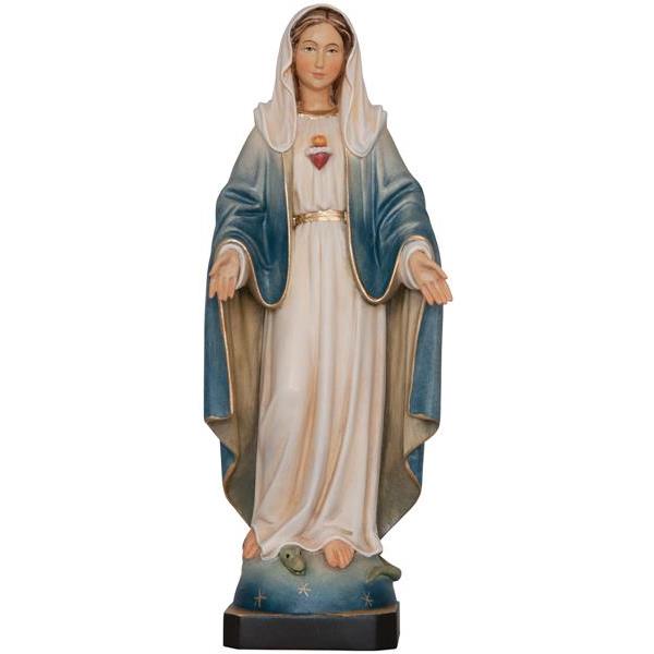 Sacro Cuore di Maria Immacolata in legno - colorato