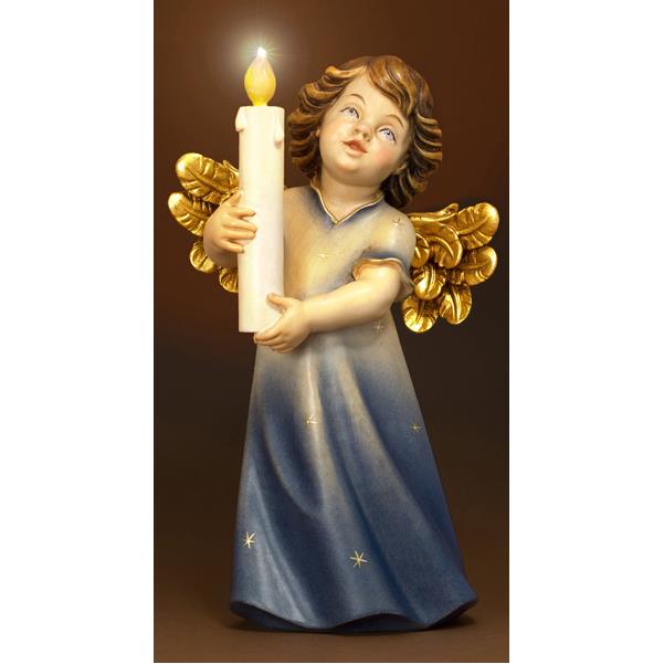 Angelo Mary con candela ed illuminazione - colorato