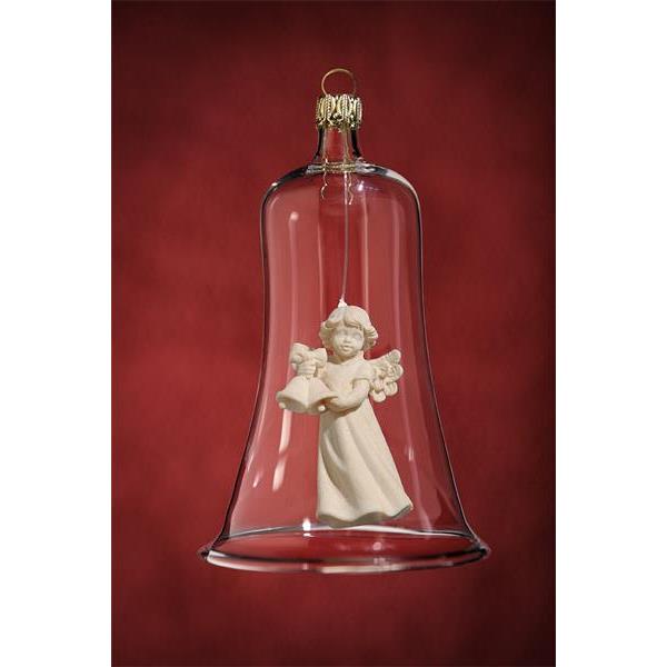 Campana di vetro con angelo campane - naturale