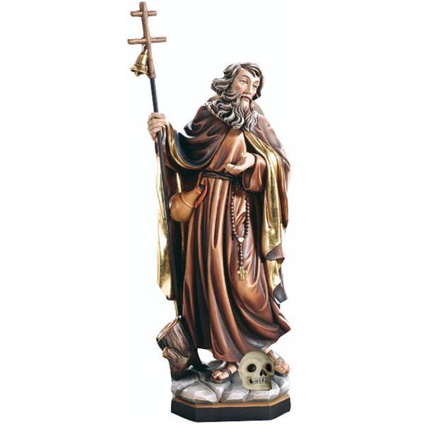 San Francesco di Paola con teschio - colorato