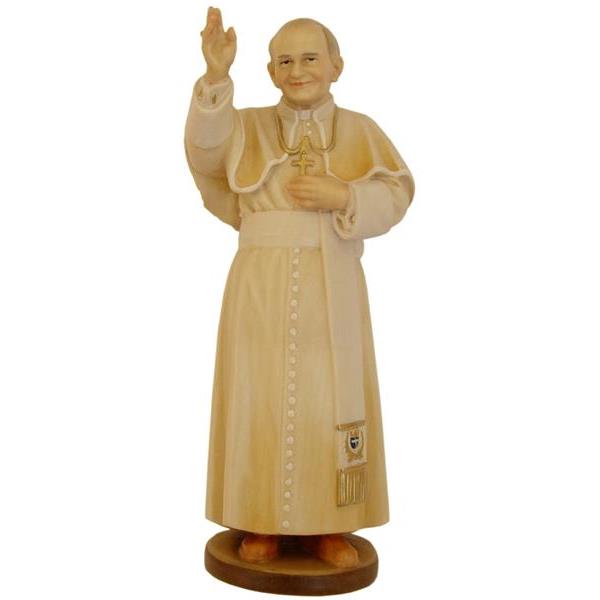 Papa Giovanni Paolo II in tiglio - colorato