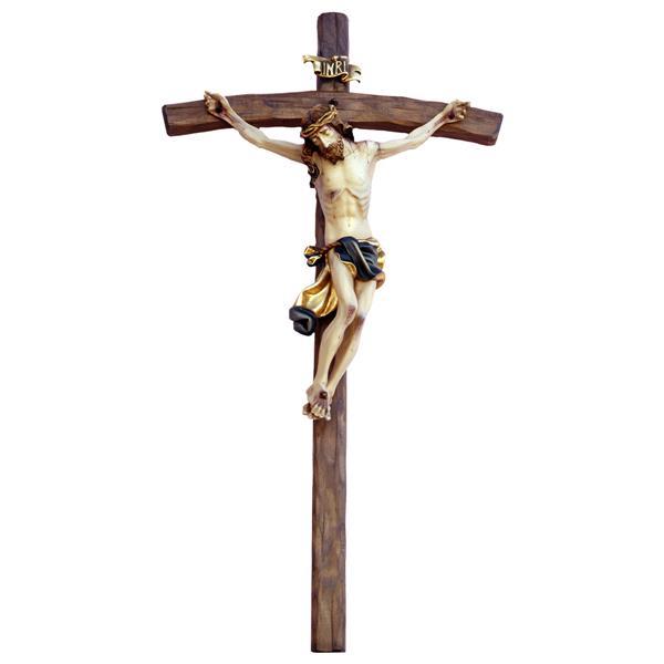 Christo barocco con croce - naturale