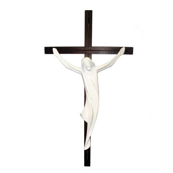 Corpo di cristo Seceda su croce diritta scura - naturale