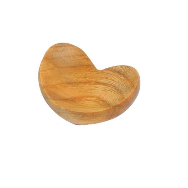 Ciotolina a forma di cuore in legno - naturale