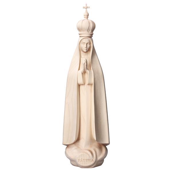 Madonna di Fátima Stilizzata con corona - naturale