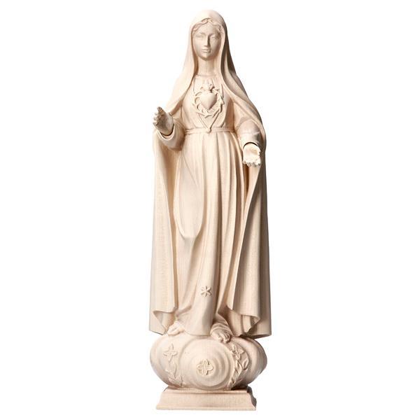 Sacro Cuore di Maria dei Pellegrini - Legno di tiglio scolpito - naturale