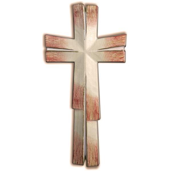 Croce Meditativa bianco rosso - colorato
