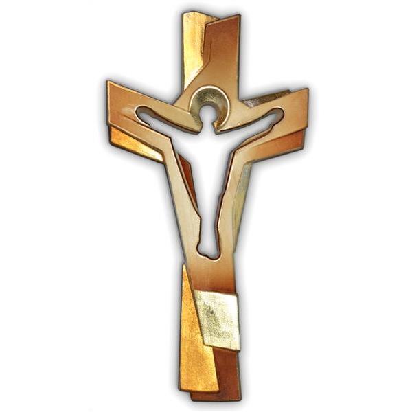 Croce della Passione Marrone Oro - antico