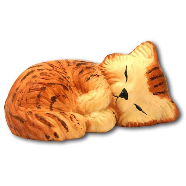 Gatto sdraiato marrone - colorato