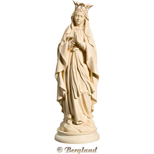 Madonna di Lourdes con corona - naturale