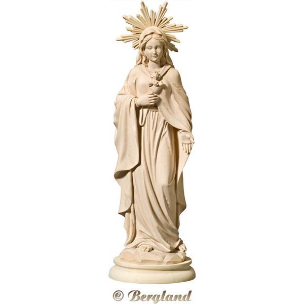 Sacro Cuore di Maria con aureola - naturale