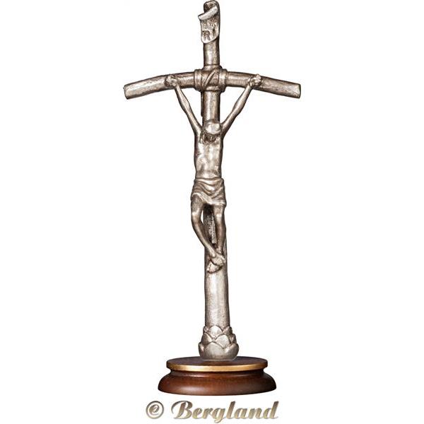 Crocifisso di Papa Giovanni Paolo II su piedistallo - antico